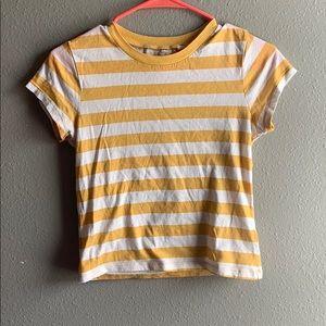 Yellow striped t-shirt